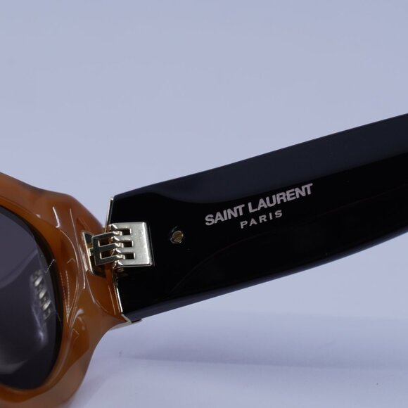 Saint Laurent SL M94/F 004 Sunglasses Havana/Black Cat Eye Frame, Black Lenses main image 10